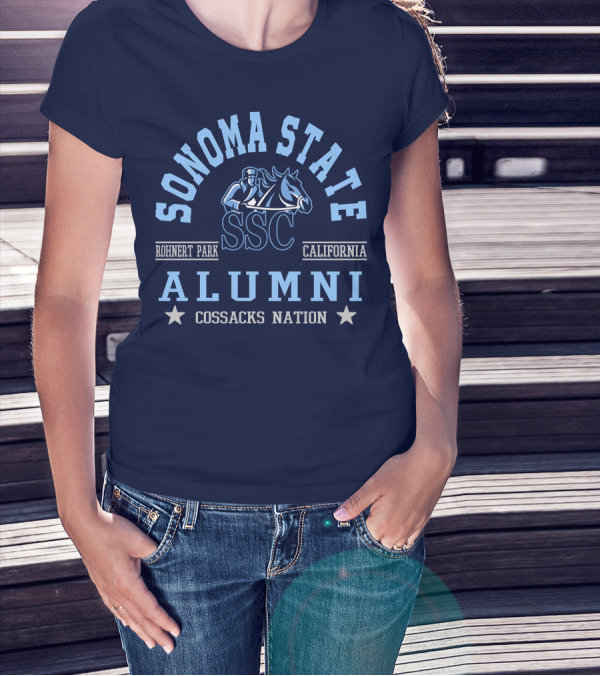 Sonoma State SSC Alumni Cossacks Nation Rohnert Park California T-Shirt