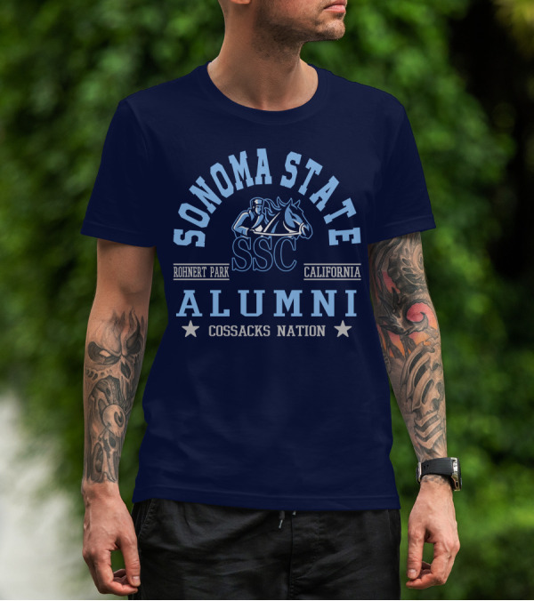 Sonoma State SSC Alumni Cossacks Nation Rohnert Park California T-Shirt