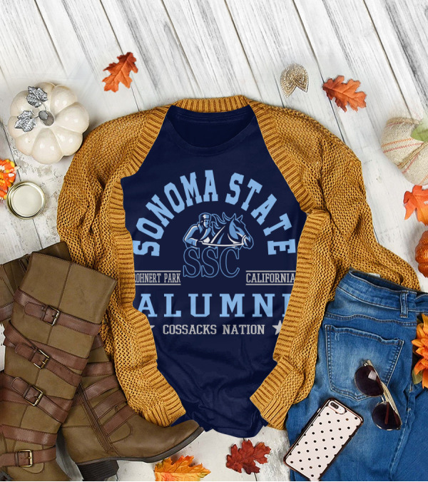 Sonoma State SSC Alumni Cossacks Nation Rohnert Park California T-Shirt