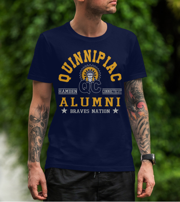 Quinnipiac QC Hamden Connecticut Alumni Braves Nation T-Shirt