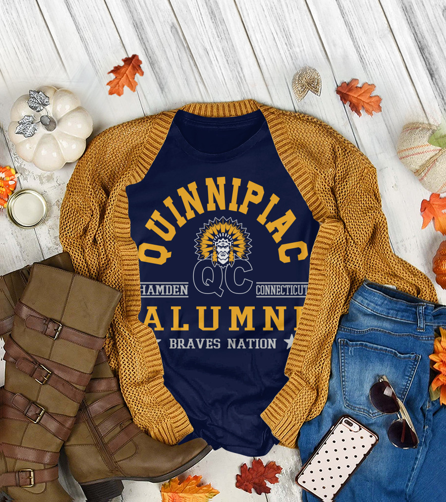 Quinnipiac QC Hamden Connecticut Alumni Braves Nation T-Shirt