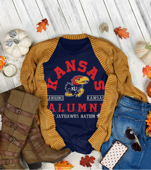 Kansas Alumni Jayhawks Nation Lawrence Kansas T-Shirt