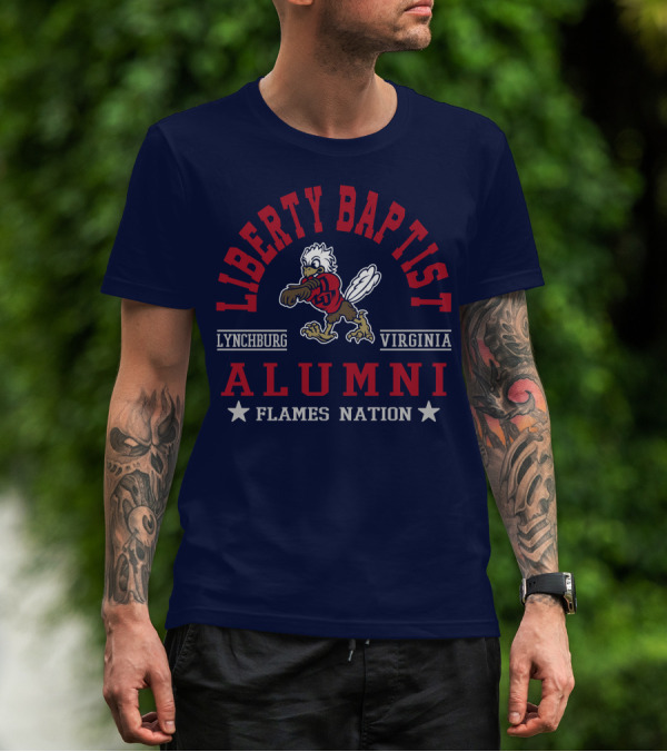 Liberty Baptist Alumni Lynchburg Virginia Flames Nation T-Shirt