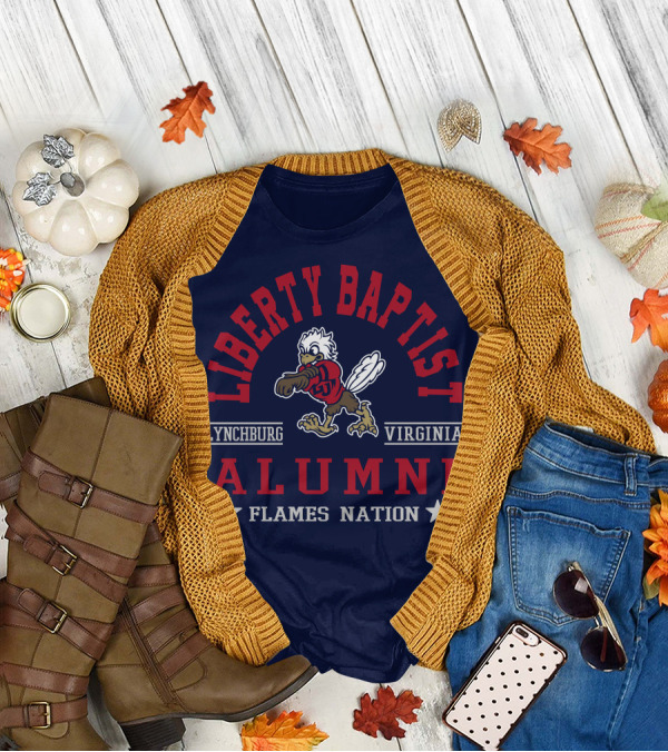 Liberty Baptist Alumni Lynchburg Virginia Flames Nation T-Shirt