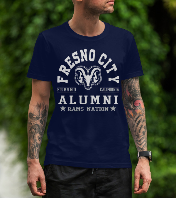 Fresno City California Alumni Rams Nation T-Shirt