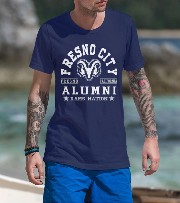 Fresno City California Alumni Rams Nation T-Shirt