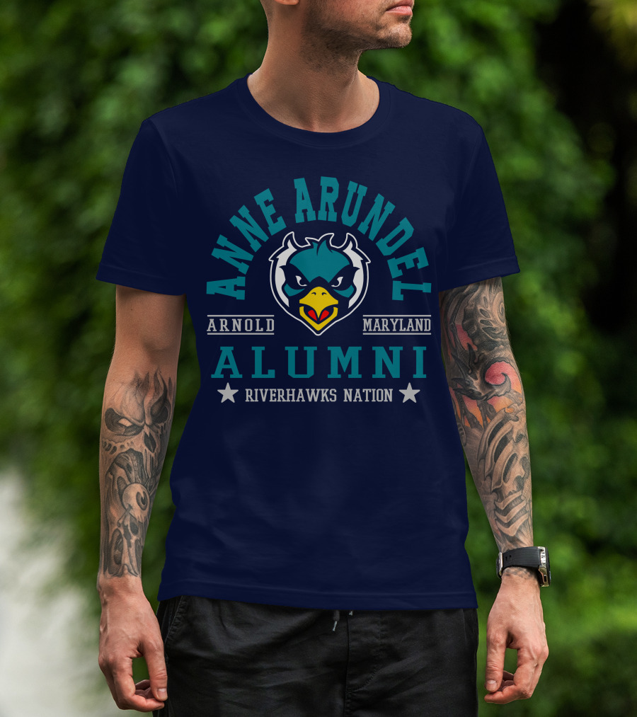 Anne Arundel Alumni Arnold Maryland Riverhawks Nation T-Shirt
