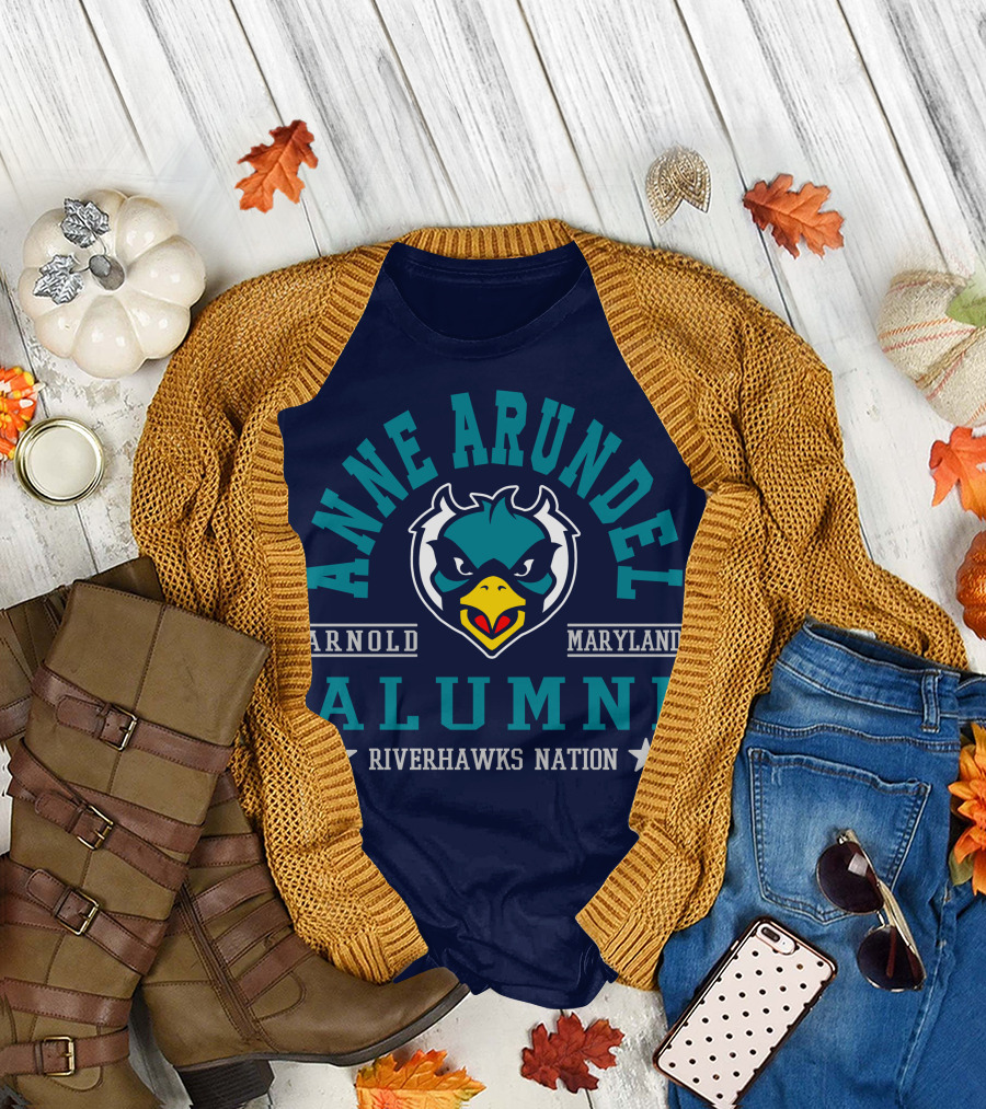 Anne Arundel Alumni Arnold Maryland Riverhawks Nation T-Shirt
