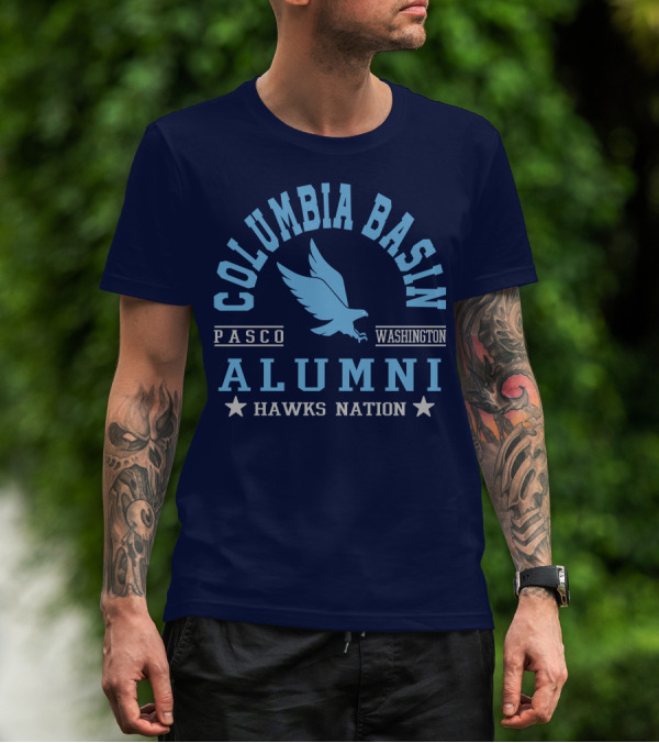 Columbia Basin Alumni Hawks Nation Pasco Washington T-Shirt
