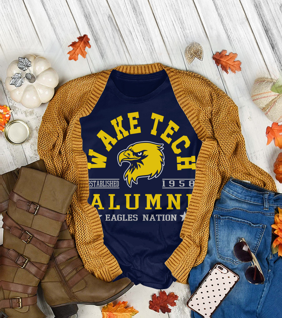 Wake Tech Alumni Eagles Nation Established 1958 T-Shirt