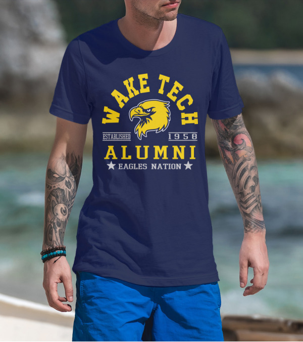Wake Tech Alumni Eagles Nation Established 1958 T-Shirt