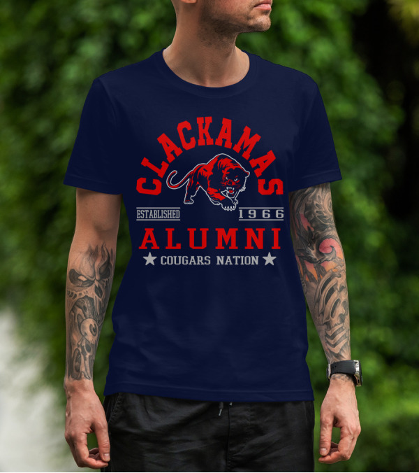 Clackamas Alumni Established 1966 Cougars Nation T-Shirt