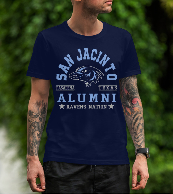 San Jacinto Pasadena Texas Alumni Ravens Nation T-Shirt