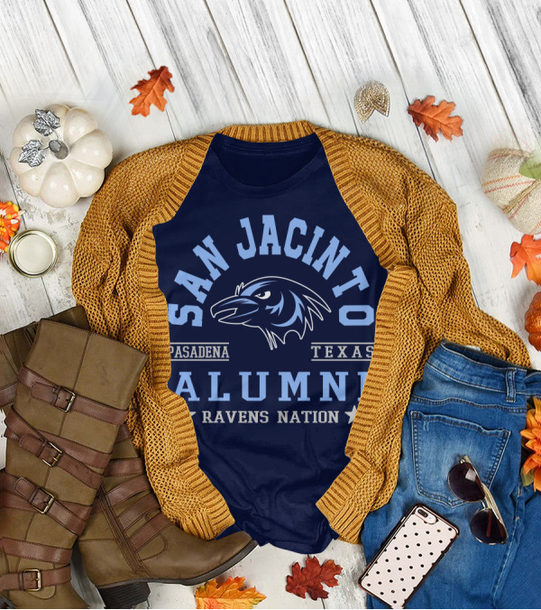 San Jacinto Pasadena Texas Alumni Ravens Nation T-Shirt