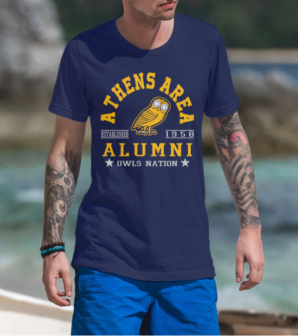 Athens Area Alumni Owls Nation Established 1958 T-Shirt