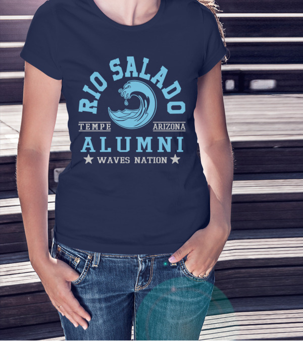 Rio Salado College Tempe Arizona Alumni Waves Nation T-Shirt