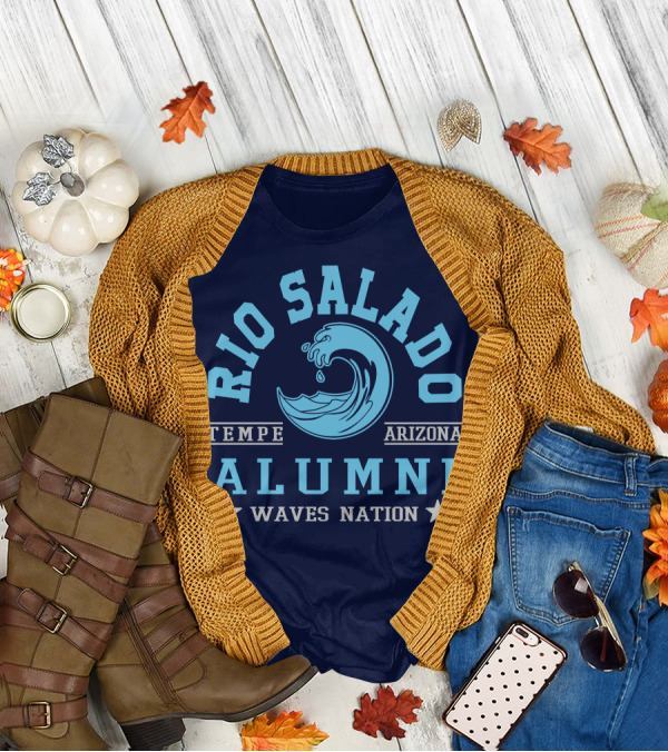 Rio Salado College Tempe Arizona Alumni Waves Nation T-Shirt