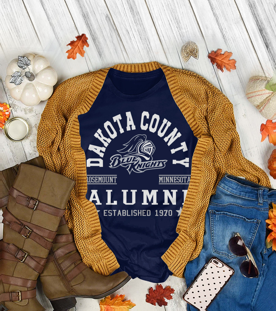 Dakota County Blue Knights Rosemount Minnesota Alumni Established 1970 T-Shirt