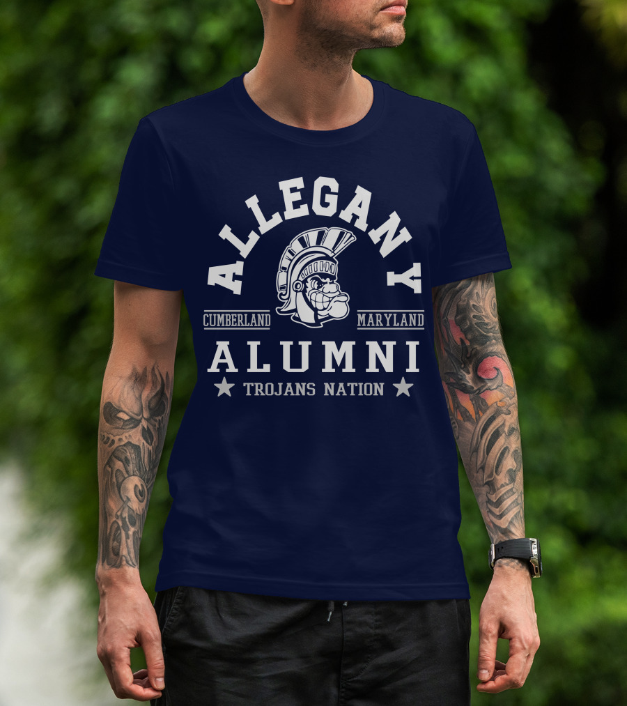 Allegany Cumberland Maryland Alumni Trojans Nation T-Shirt