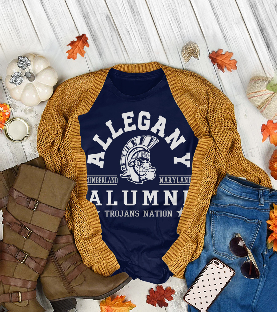 Allegany Cumberland Maryland Alumni Trojans Nation T-Shirt