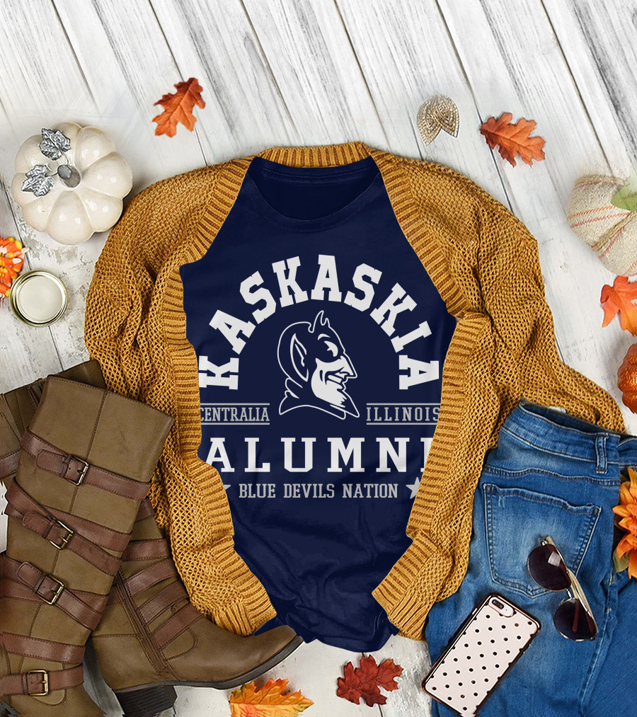 Kaskaskia College Alumni Centralia Illinois Blue Devils Nation T-Shirt