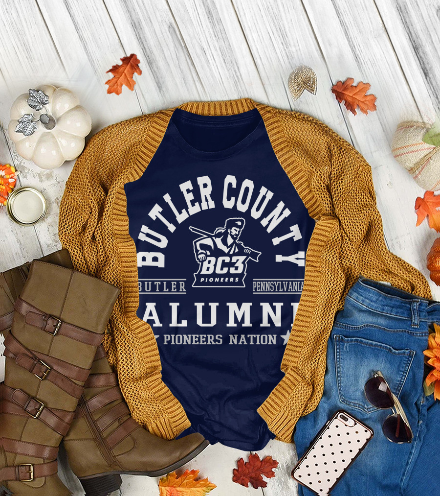 Butler County BC3 Pioneers Alumni Pennsylvania Nation T-Shirt