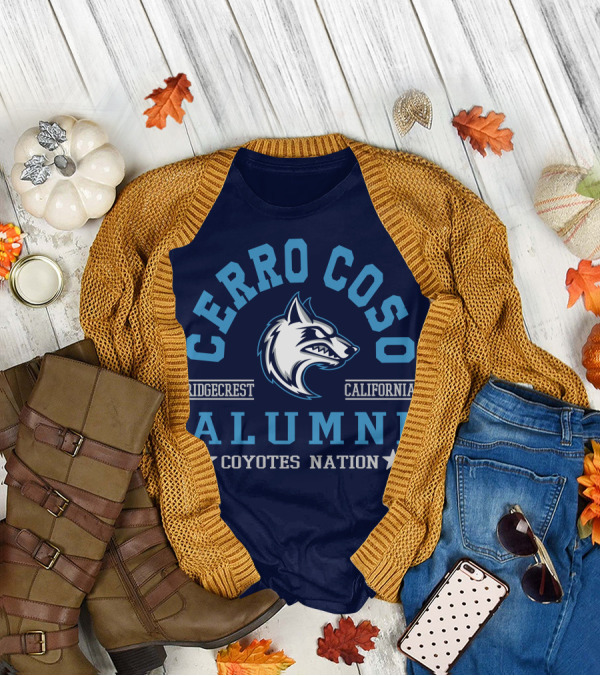 Cerro Coso Ridgecrest California Alumni Coyotes Nation T-Shirt