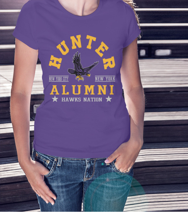 Hunter College New York City Hawks Alumni Nation T-Shirt