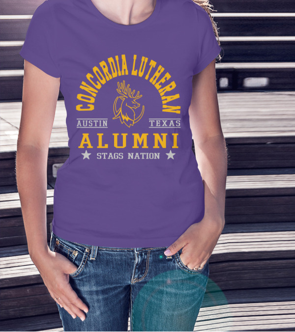 Concordia Lutheran Austin Texas Alumni Stags Nation T-Shirt