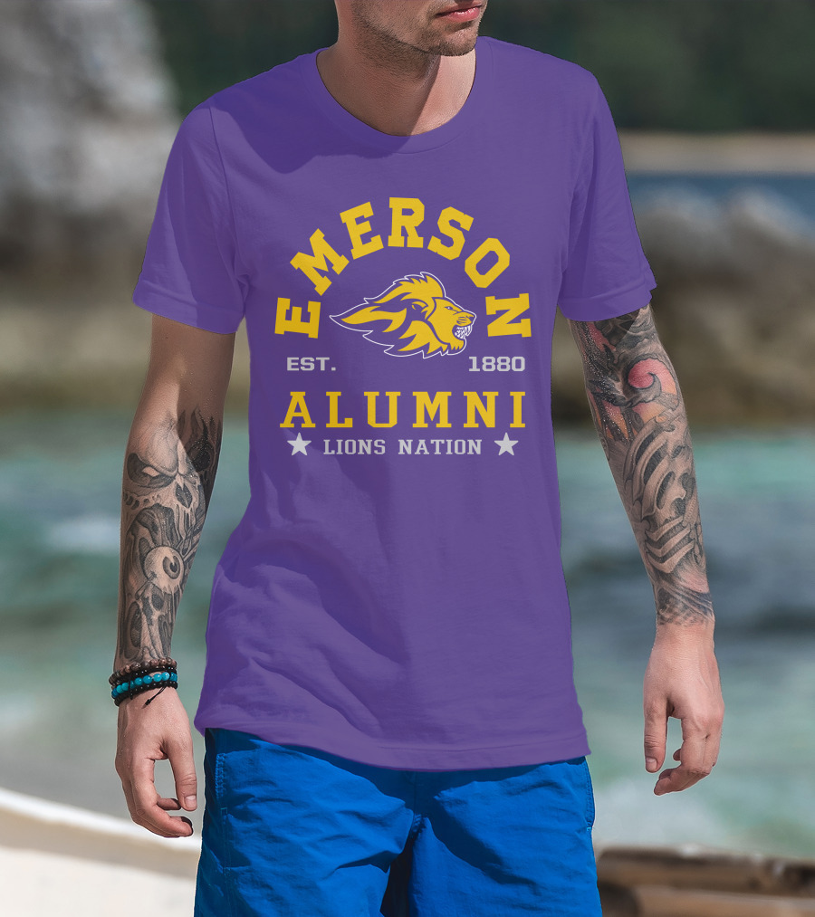 Emerson Alumni Lions Nation Est. 1880 T-Shirt