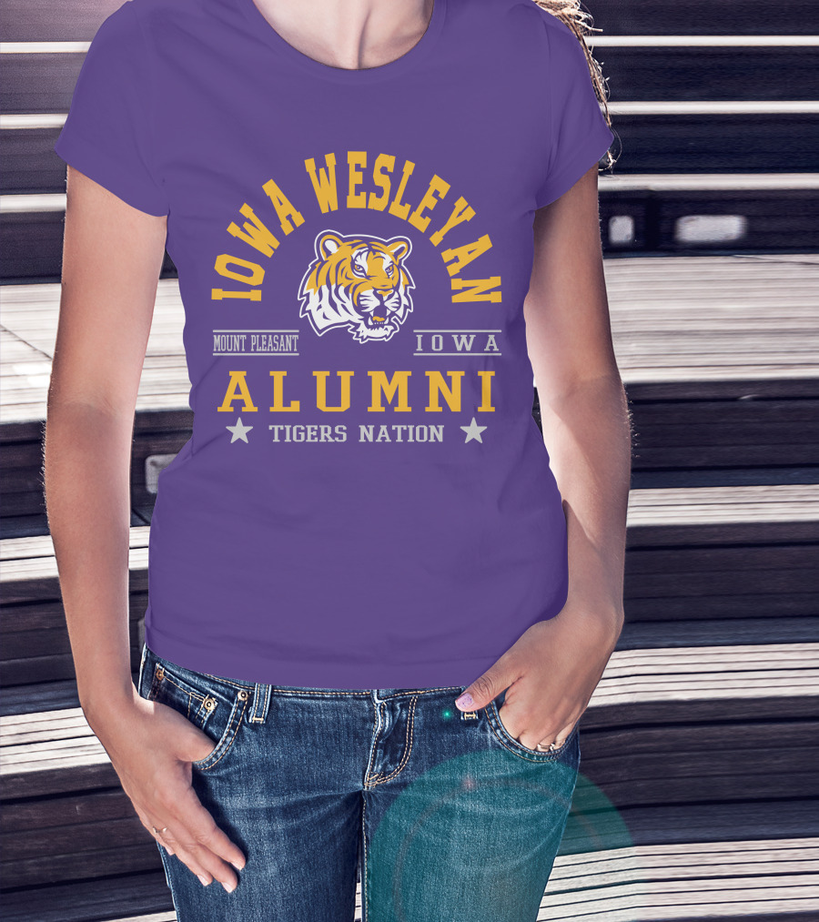 Iowa Wesleyan Alumni Tigers Nation Mount Pleasant Iowa T-Shirt