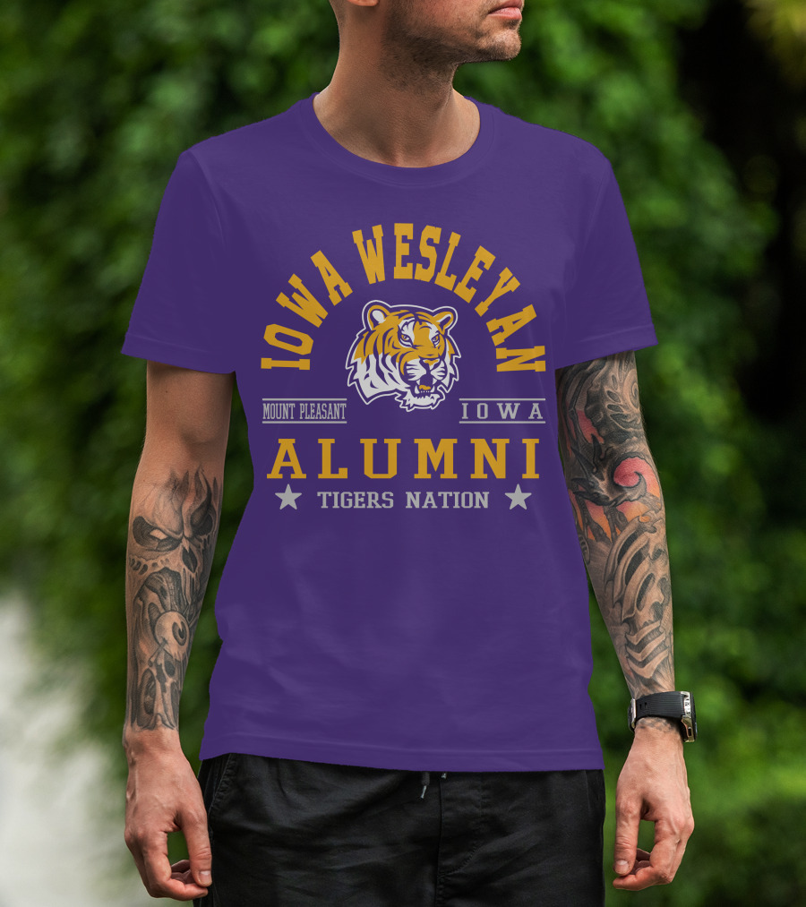 Iowa Wesleyan Alumni Tigers Nation Mount Pleasant Iowa T-Shirt