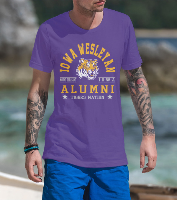Iowa Wesleyan Alumni Tigers Nation Mount Pleasant Iowa T-Shirt