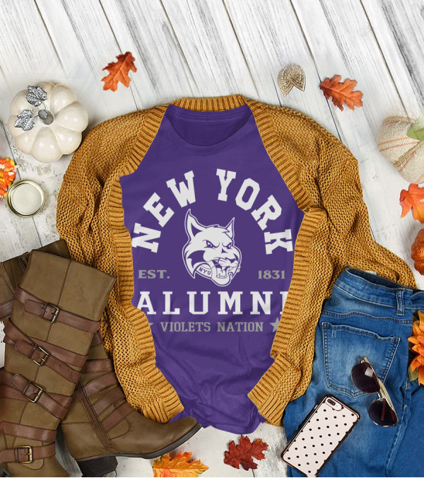 New York Alumni Violets Nation Est. 1831 NYU T-Shirt