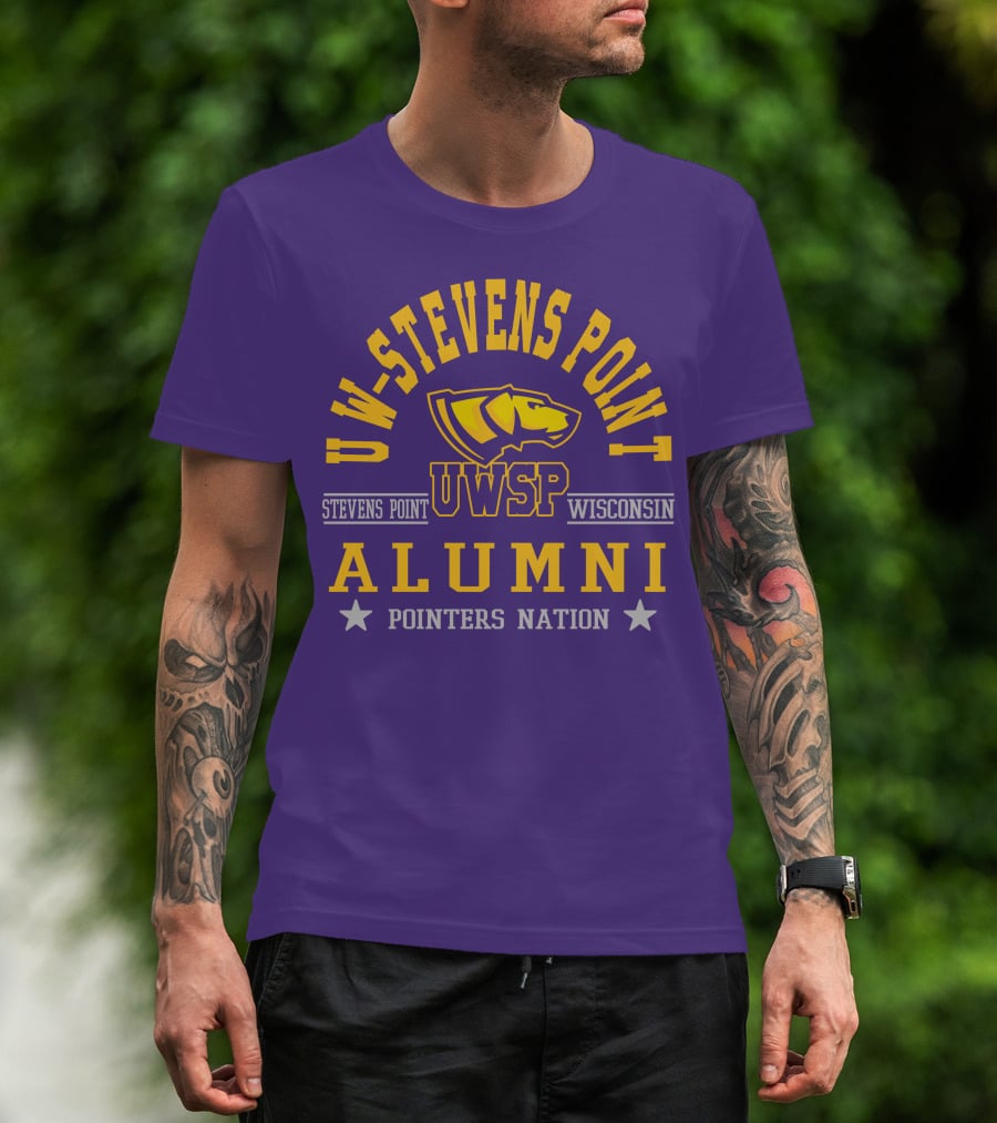 UW-Stevens Point Wisconsin UWSP Alumni Pointers Nation T-Shirt