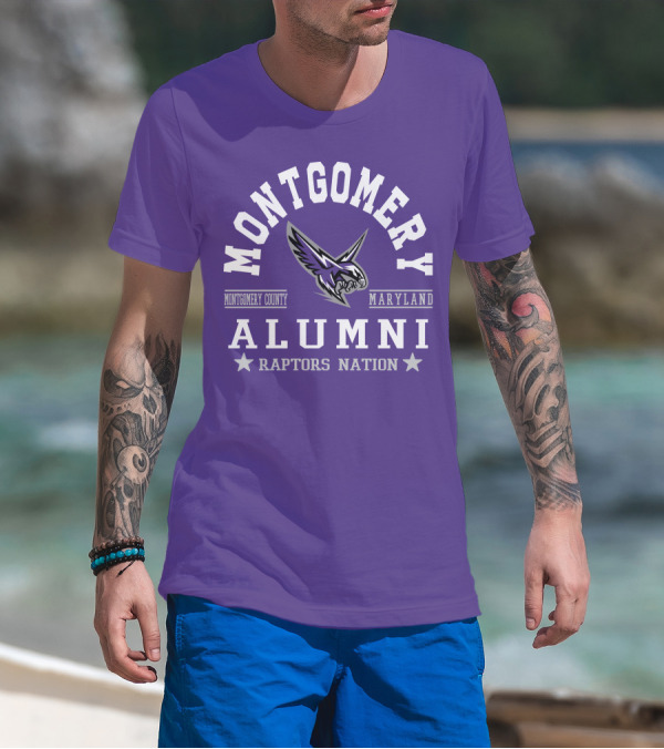 Montgomery County Maryland Alumni Raptors Nation T-Shirt