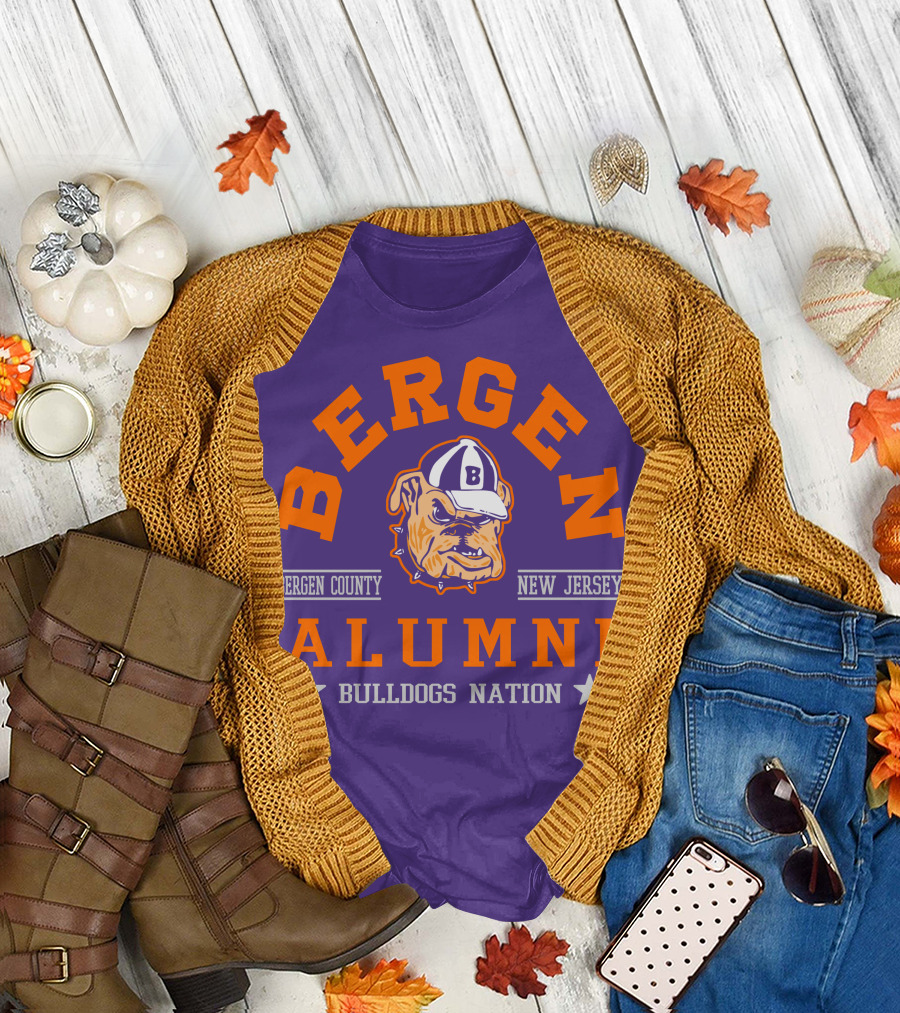 Bergen Alumni Bergen County New Jersey Bulldogs Nation T-Shirt