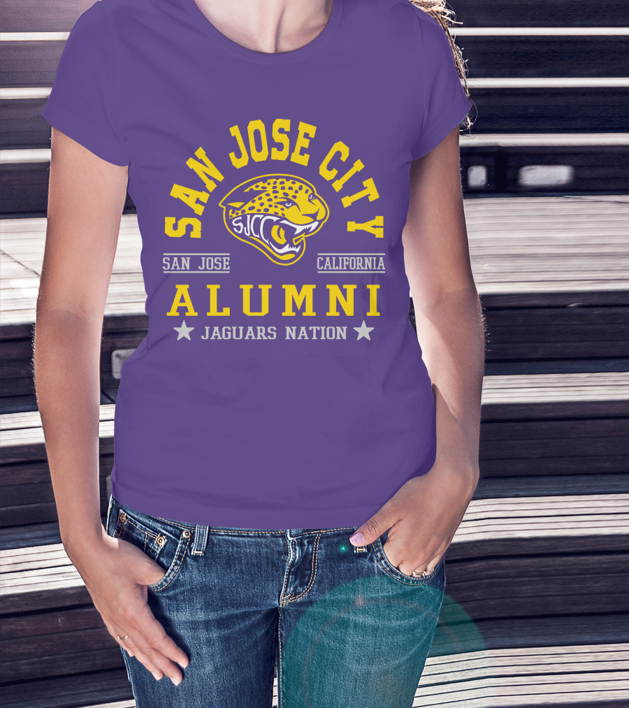 San Jose City California Alumni SJCC Jaguars Nation T-Shirt