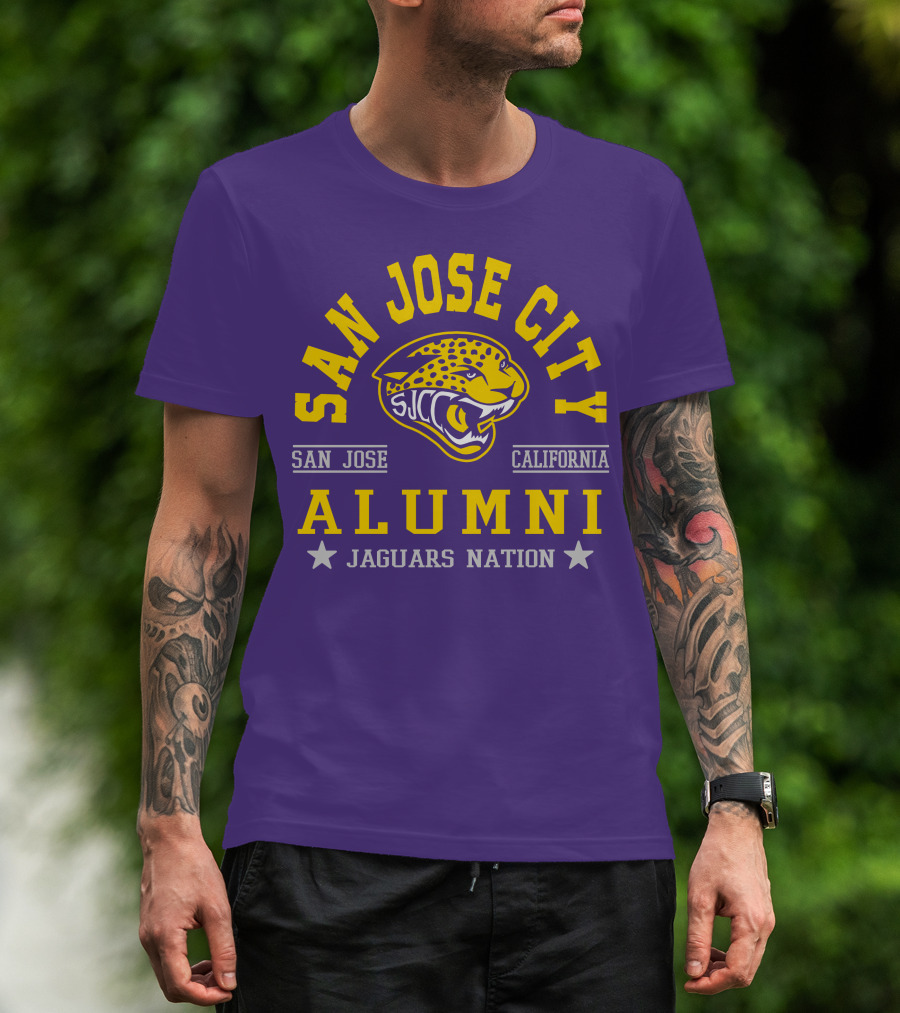 San Jose City California Alumni SJCC Jaguars Nation T-Shirt