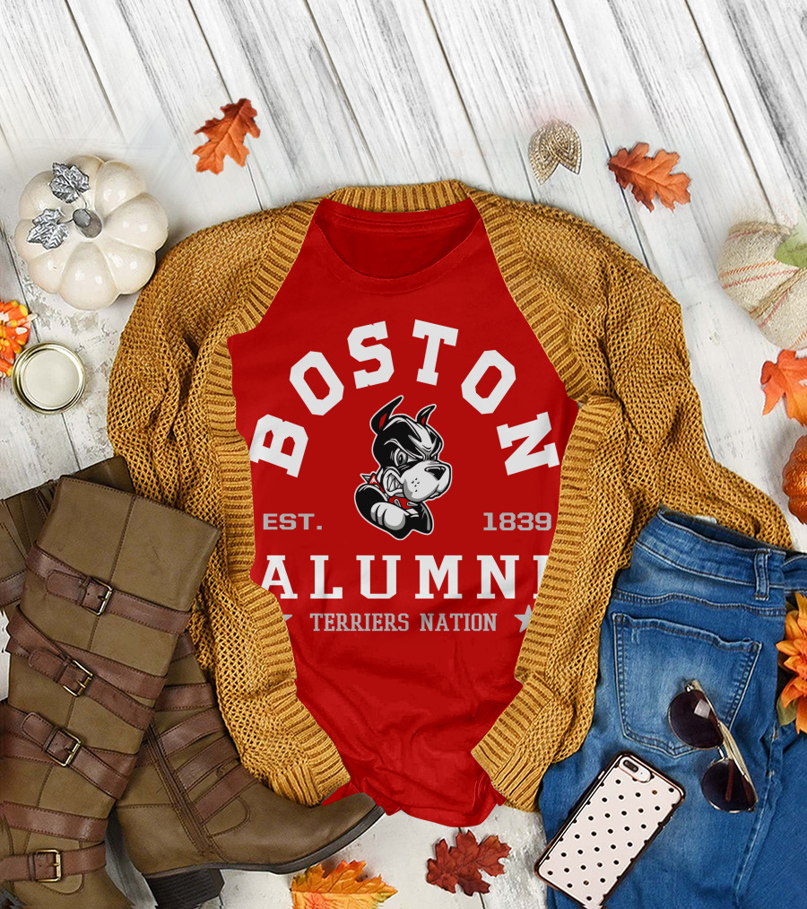 Boston University Alumni Established 1839 Terriers Nation T-Shirt