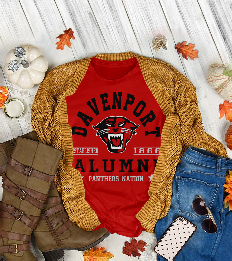Davenport Alumni Panthers Nation Established 1866 T-Shirt