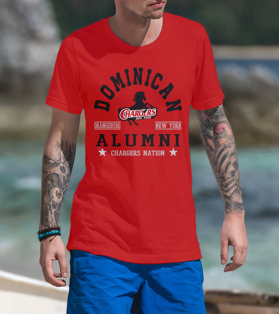 Dominican Chargers Alumni Orangeburg New York Chargers Nation T-Shirt