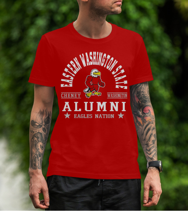 Eastern Washington State Cheney Alumni Eagles Nation T-Shirt