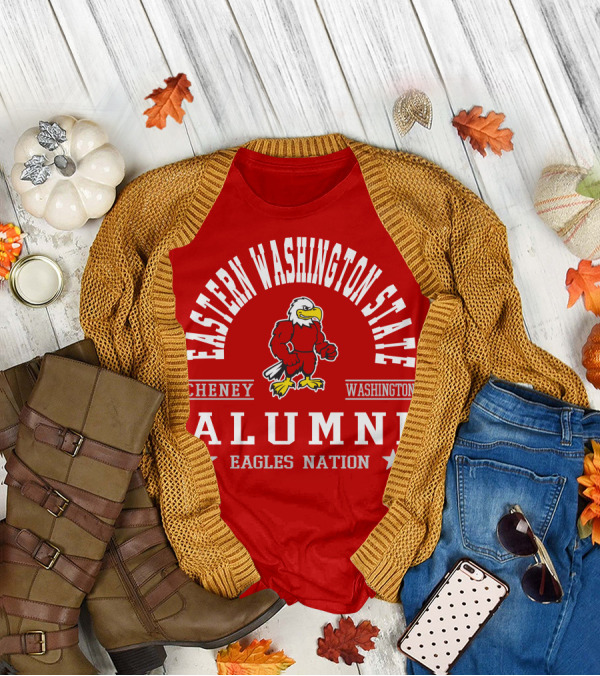 Eastern Washington State Cheney Alumni Eagles Nation T-Shirt