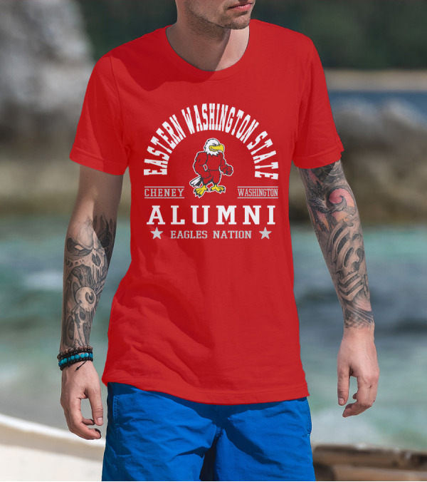 Eastern Washington State Cheney Alumni Eagles Nation T-Shirt