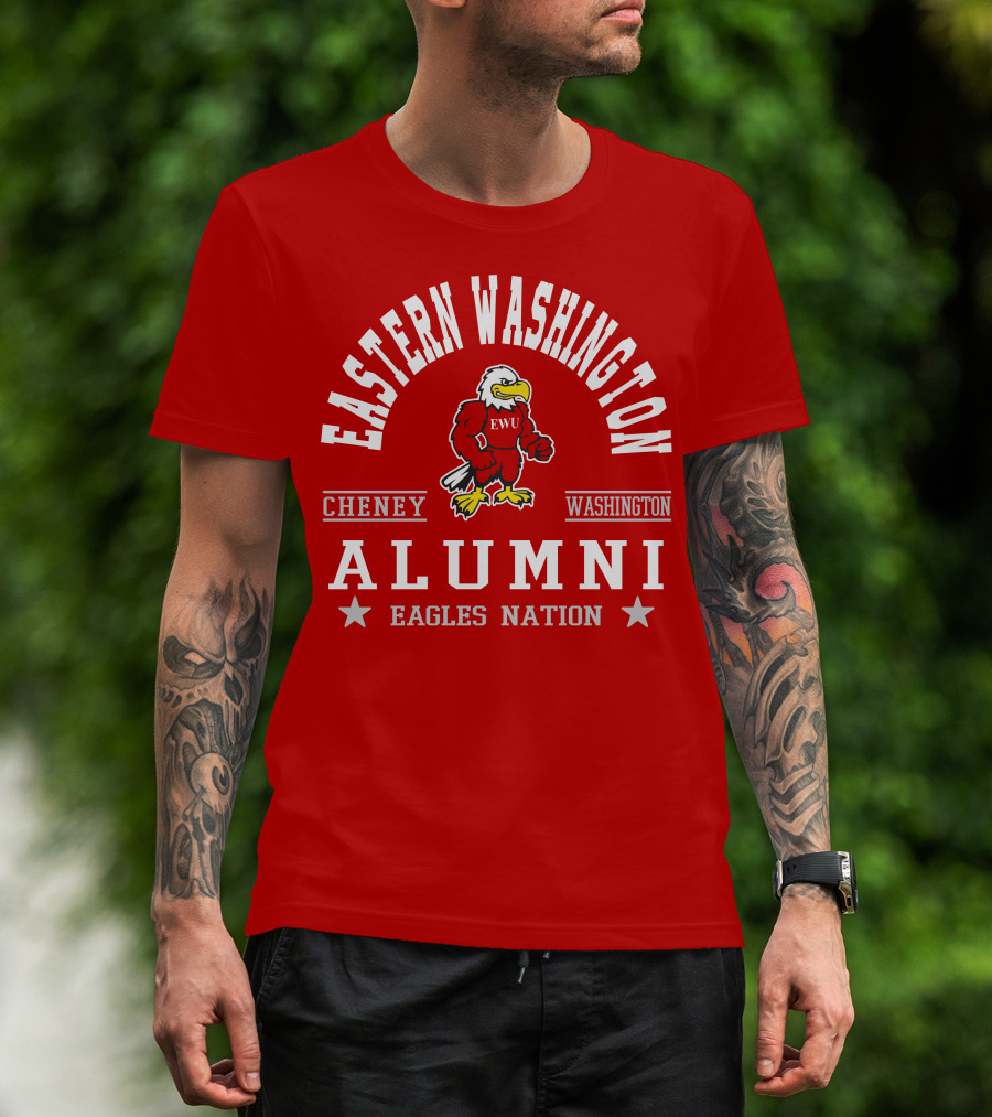 Eastern Washington University Alumni Eagles Nation Cheney Washington T-Shirt