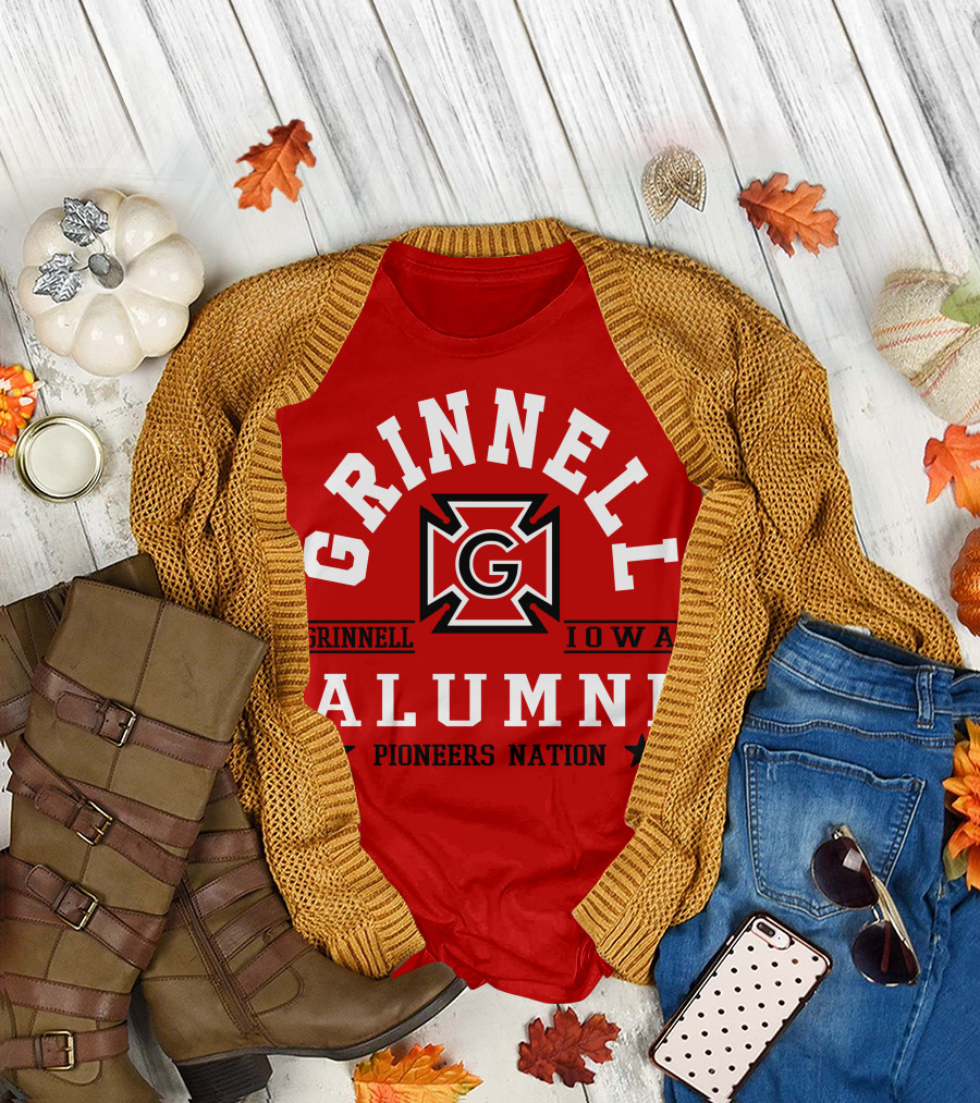 Grinnell Iowa Alumni Pioneers Nation T-Shirt