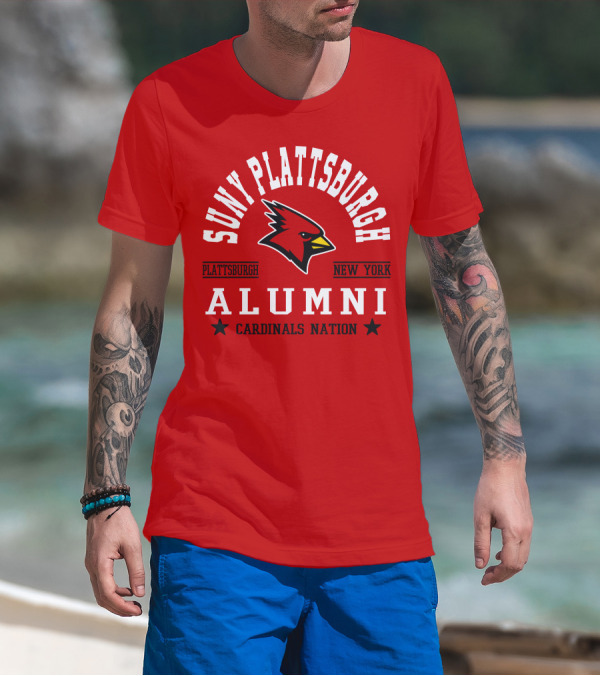 SUNY Plattsburgh New York Alumni Cardinals Nation T-Shirt