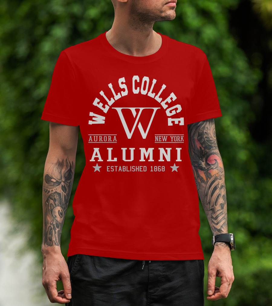 Wells College Alumni Aurora New York Established 1868 T-Shirt
