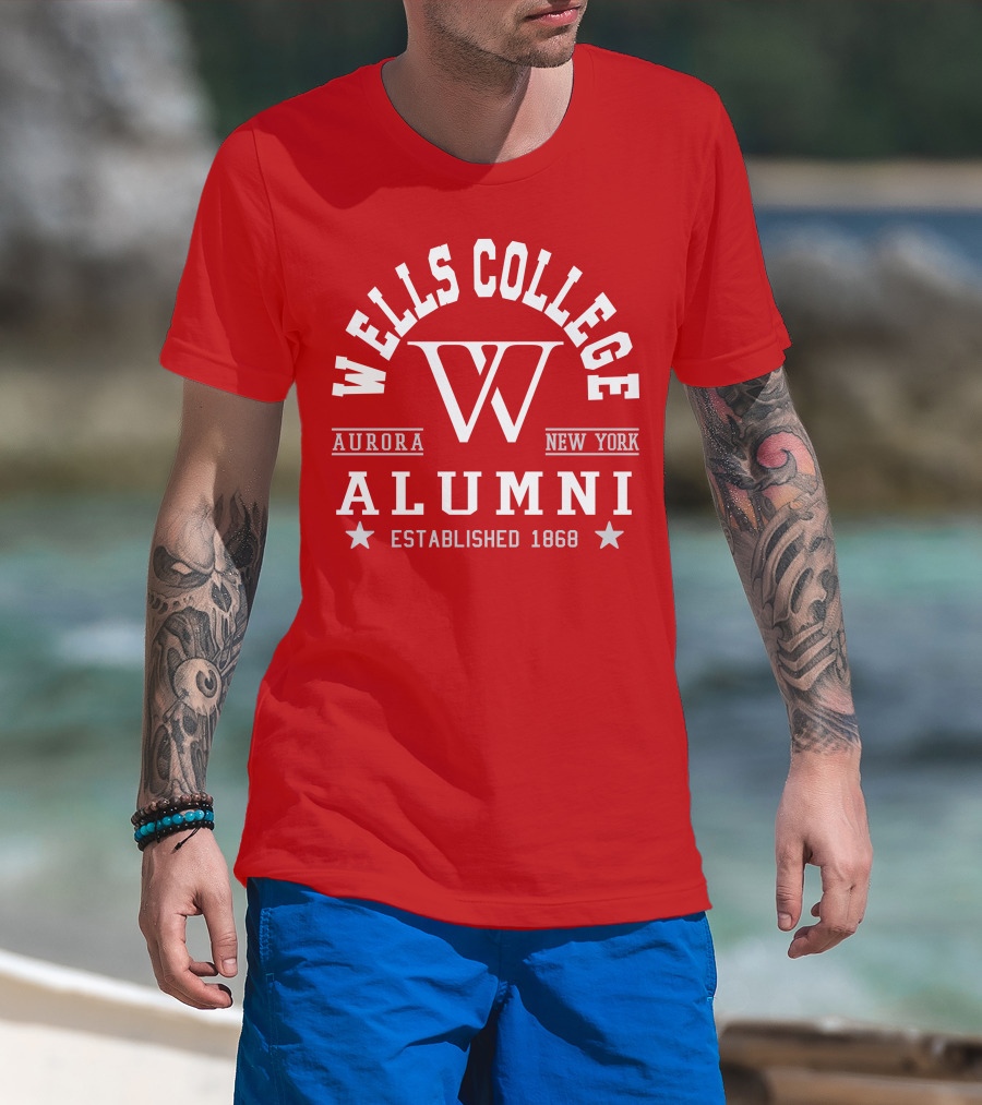 Wells College Alumni Aurora New York Established 1868 T-Shirt